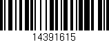 Código de barras (EAN, GTIN, SKU, ISBN): '14391615'