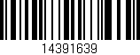 Código de barras (EAN, GTIN, SKU, ISBN): '14391639'