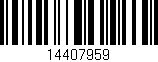 Código de barras (EAN, GTIN, SKU, ISBN): '14407959'