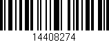 Código de barras (EAN, GTIN, SKU, ISBN): '14408274'