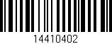 Código de barras (EAN, GTIN, SKU, ISBN): '14410402'