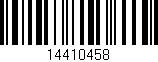 Código de barras (EAN, GTIN, SKU, ISBN): '14410458'