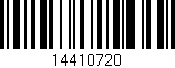 Código de barras (EAN, GTIN, SKU, ISBN): '14410720'