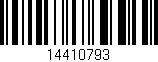 Código de barras (EAN, GTIN, SKU, ISBN): '14410793'