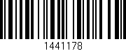 Código de barras (EAN, GTIN, SKU, ISBN): '1441178'