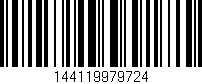 Código de barras (EAN, GTIN, SKU, ISBN): '144119979724'