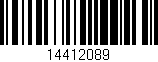 Código de barras (EAN, GTIN, SKU, ISBN): '14412089'