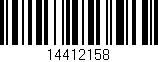 Código de barras (EAN, GTIN, SKU, ISBN): '14412158'