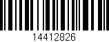 Código de barras (EAN, GTIN, SKU, ISBN): '14412826'