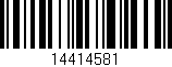 Código de barras (EAN, GTIN, SKU, ISBN): '14414581'