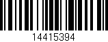 Código de barras (EAN, GTIN, SKU, ISBN): '14415394'