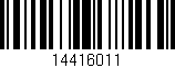 Código de barras (EAN, GTIN, SKU, ISBN): '14416011'