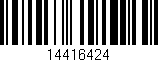 Código de barras (EAN, GTIN, SKU, ISBN): '14416424'