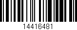 Código de barras (EAN, GTIN, SKU, ISBN): '14416481'