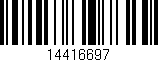 Código de barras (EAN, GTIN, SKU, ISBN): '14416697'