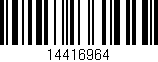 Código de barras (EAN, GTIN, SKU, ISBN): '14416964'
