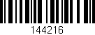 Código de barras (EAN, GTIN, SKU, ISBN): '144216'