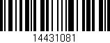 Código de barras (EAN, GTIN, SKU, ISBN): '14431081'