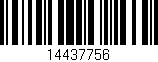 Código de barras (EAN, GTIN, SKU, ISBN): '14437756'