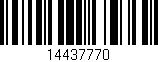 Código de barras (EAN, GTIN, SKU, ISBN): '14437770'