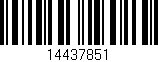 Código de barras (EAN, GTIN, SKU, ISBN): '14437851'