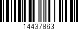 Código de barras (EAN, GTIN, SKU, ISBN): '14437863'