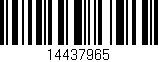 Código de barras (EAN, GTIN, SKU, ISBN): '14437965'