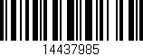 Código de barras (EAN, GTIN, SKU, ISBN): '14437985'