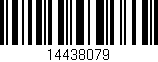 Código de barras (EAN, GTIN, SKU, ISBN): '14438079'