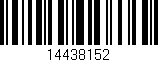 Código de barras (EAN, GTIN, SKU, ISBN): '14438152'