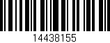 Código de barras (EAN, GTIN, SKU, ISBN): '14438155'