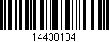 Código de barras (EAN, GTIN, SKU, ISBN): '14438184'
