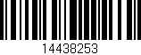 Código de barras (EAN, GTIN, SKU, ISBN): '14438253'