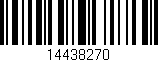 Código de barras (EAN, GTIN, SKU, ISBN): '14438270'
