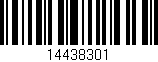 Código de barras (EAN, GTIN, SKU, ISBN): '14438301'