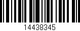 Código de barras (EAN, GTIN, SKU, ISBN): '14438345'