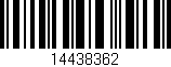 Código de barras (EAN, GTIN, SKU, ISBN): '14438362'