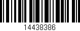Código de barras (EAN, GTIN, SKU, ISBN): '14438386'