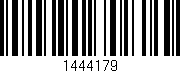 Código de barras (EAN, GTIN, SKU, ISBN): '1444179'