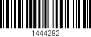 Código de barras (EAN, GTIN, SKU, ISBN): '1444292'