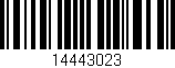 Código de barras (EAN, GTIN, SKU, ISBN): '14443023'