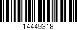 Código de barras (EAN, GTIN, SKU, ISBN): '14449318'