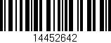 Código de barras (EAN, GTIN, SKU, ISBN): '14452642'