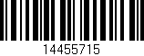 Código de barras (EAN, GTIN, SKU, ISBN): '14455715'