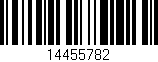 Código de barras (EAN, GTIN, SKU, ISBN): '14455782'