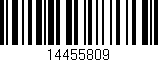 Código de barras (EAN, GTIN, SKU, ISBN): '14455809'