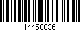 Código de barras (EAN, GTIN, SKU, ISBN): '14458036'