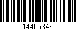 Código de barras (EAN, GTIN, SKU, ISBN): '14465346'