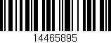 Código de barras (EAN, GTIN, SKU, ISBN): '14465895'