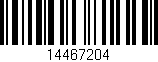 Código de barras (EAN, GTIN, SKU, ISBN): '14467204'